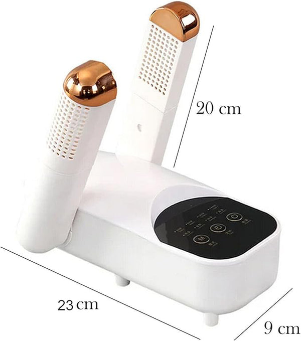 Electric Shoe Dryer with Adjustable Rack & Timer